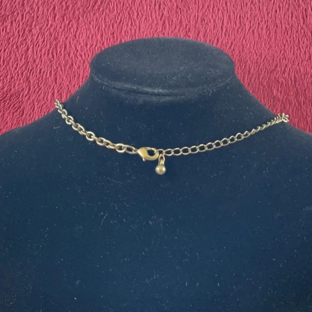 Gold-Tone Key Pendant Necklace - Vintage Inspired